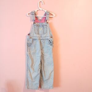 John Deere Girls Bib Overalls Cotton Denim